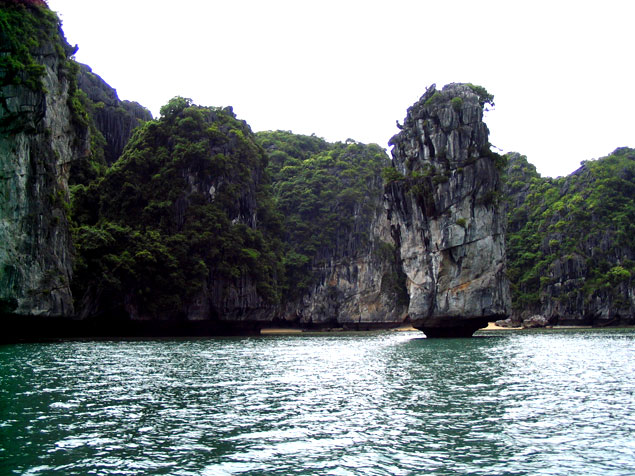 Erosión en la roca ,Halong Bay