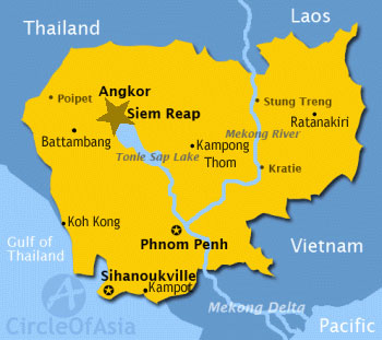 Ubicación Siem Reap