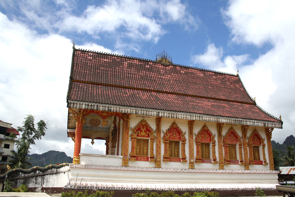 Imagen del templo de Vang Vieng