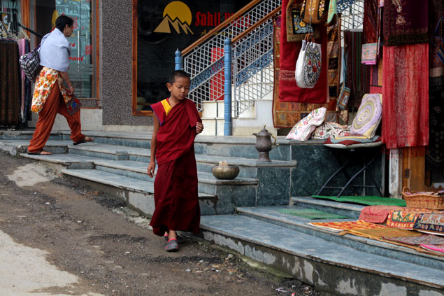Joven monje de origen tibetano