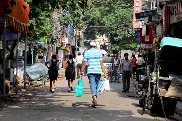 Una calle muy dinámica (que visitar en Kolkata) 