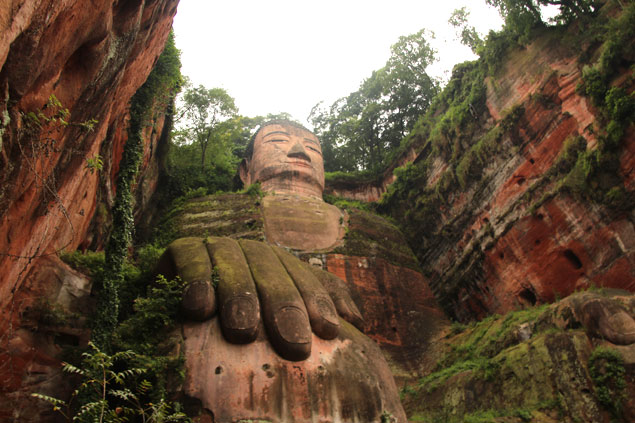 El enorme Buda de Leshan