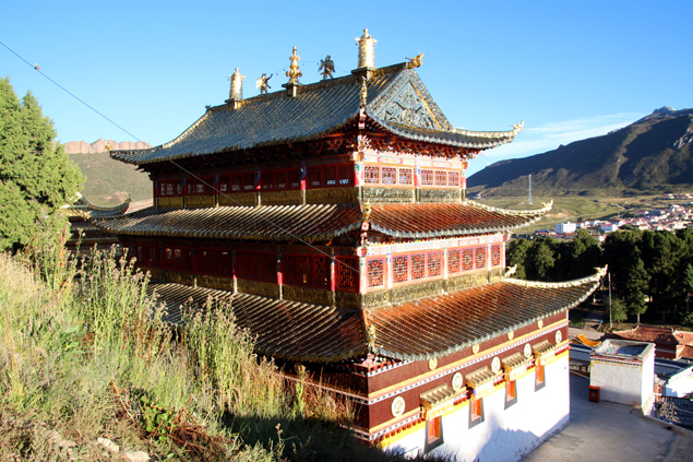 Uno de los pabellones del monasterio