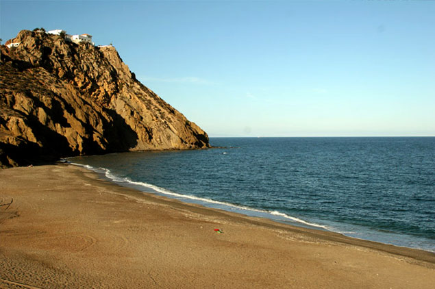 Una de las playas de Mojácar