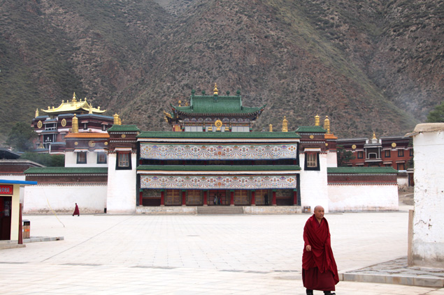 Plaza principal de Labrang (Ruta por Gansu)