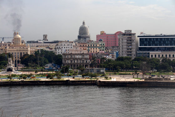La cúpula del Capitolio desde el Cristo de La Habana