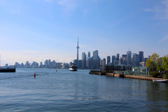 Vistas del Skyline de Toronto desde Centre Island