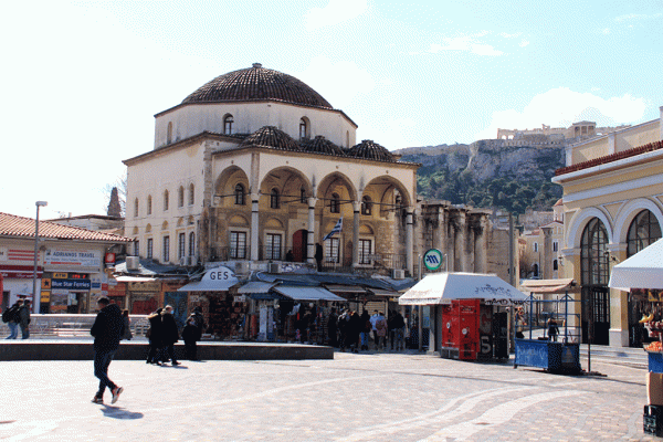 Barrio de Monastiraki en Atenas