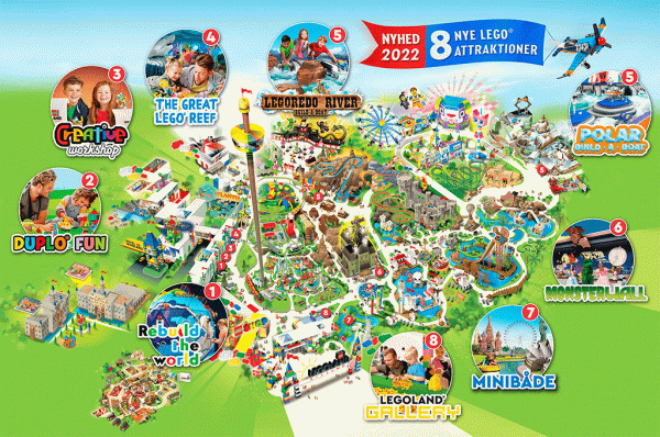Mapa parque Playmobil fun park Alemania