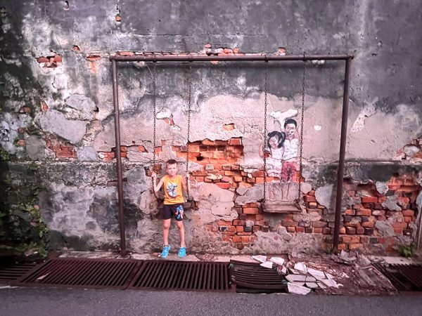 Street art en Georgetown, viaje por Malasia y Singpapur