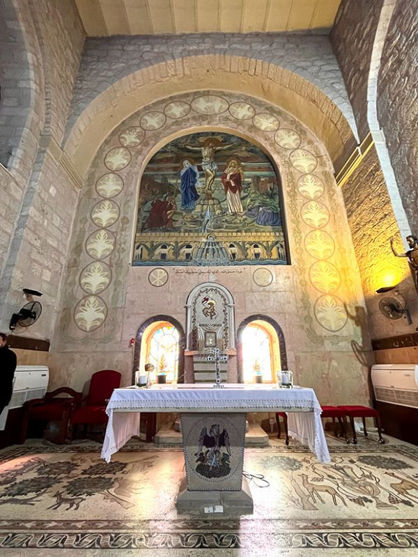 Interior iglesia San Jorge Madaba